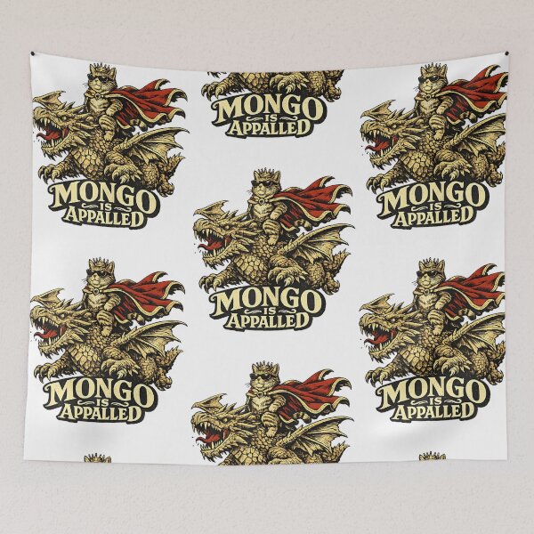 Item preview, Mongo Is Appalled Princess Cat Riding Dinosaur Dungeon Crawler Carl designed and sold by RDGNR.
