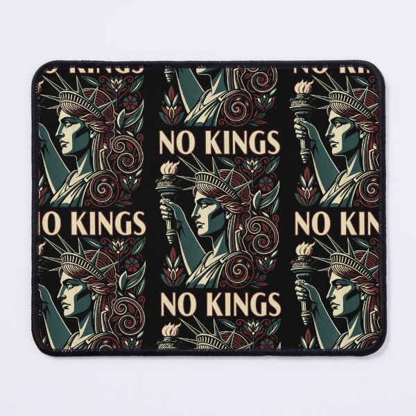 Item preview, No Kings In America Statue of Liberty Democracy Edgy Protest designed and sold by RDGNR.