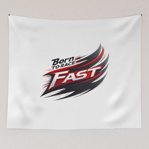 Item preview, Born to Race — Fast Motion Racing Sticker designed and sold by Creative-RE.