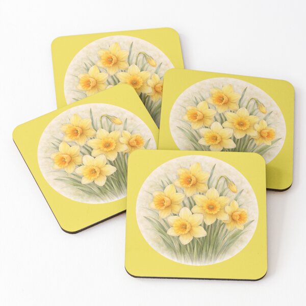 Item preview, Daffodil Radiance – Golden Spring Bloom Circle Design designed and sold by TheJoyfulPen.