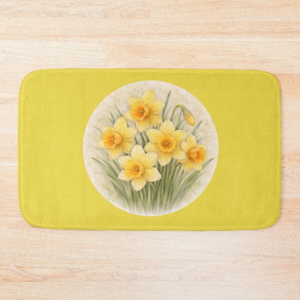 Item preview, Daffodil Radiance – Golden Spring Bloom Circle Design designed and sold by TheJoyfulPen.