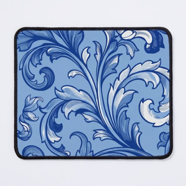 Item preview, Elegant Blue Floral Pattern | Delicate Classic Print designed and sold by ByJuju.