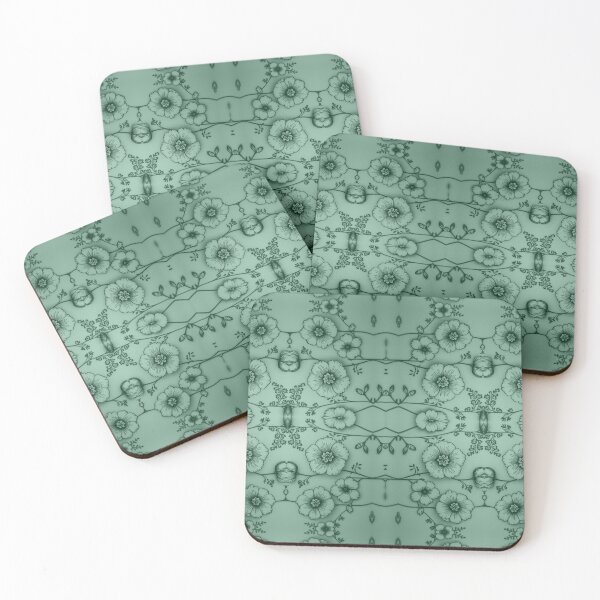 Item preview, Cherry Blossom Flower Pattern Green designed and sold by SacredTemple888.