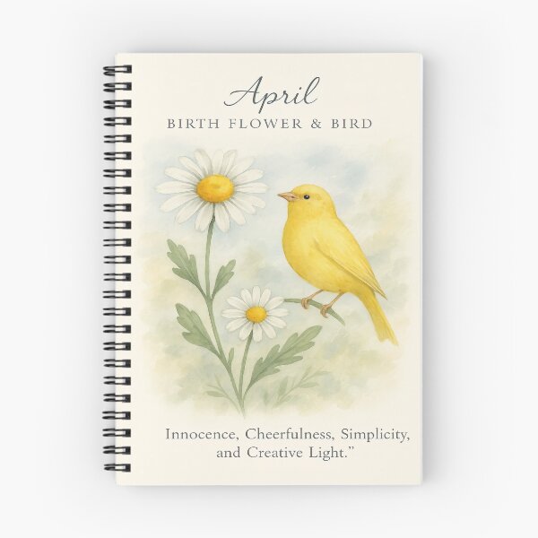 Item preview, April Yellow Bird Bible Verse Art Christian Spring Inspirational Birth Month designed and sold by Angelsartsandpattern.
