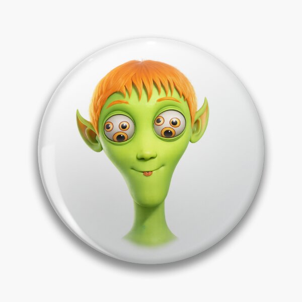 Item preview, Goofy Alien Face – Cute Trippy Cartoon Character designed and sold by BigBobInk.