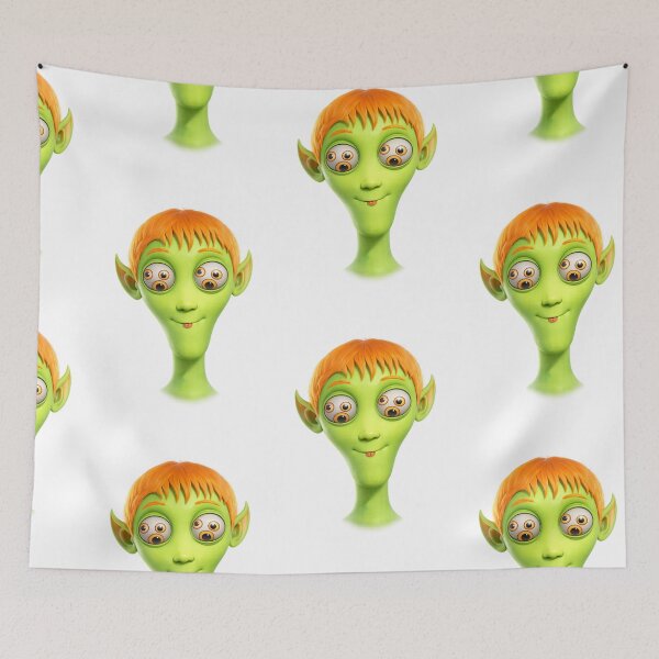 Item preview, Goofy Alien Face – Cute Trippy Cartoon Character designed and sold by BigBobInk.