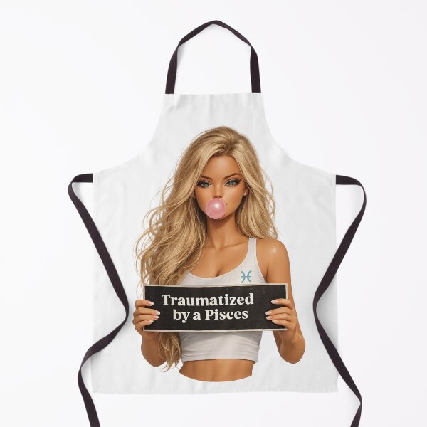 Item preview, Traumatized by a Pisces – Funny Zodiac Baddie Aesthetic Design designed and sold by Aura.Creative.