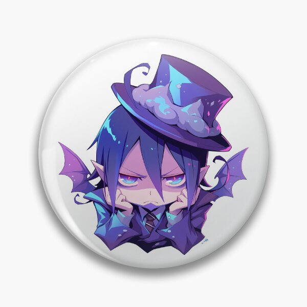 Item preview, Mephisto Pheles Blue Exorcist Chibi Moody Mischief designed and sold by 108Recordings.