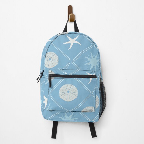 Item preview, Pastel Sand Dollar Starfish Ocean Pattern - Blue designed and sold by Naked Drop.