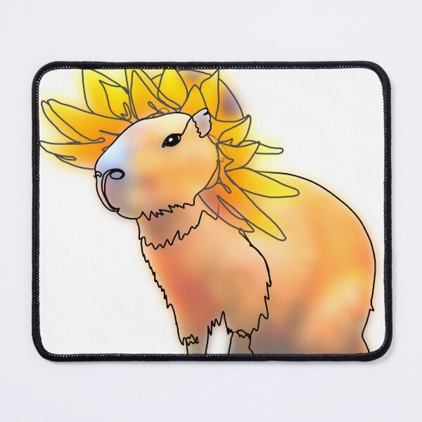 Item preview, Cassy the Capybara in a sunflower Hat – animalzinhats designed and sold by Ashley’sAnimalz.