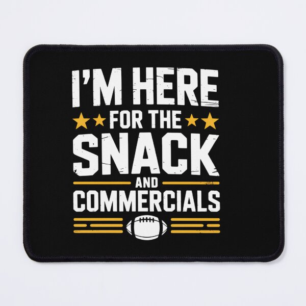 Item preview, I'm Here For The Snack And Commercials Football Bowl designed and sold by HellD3vil-Art.