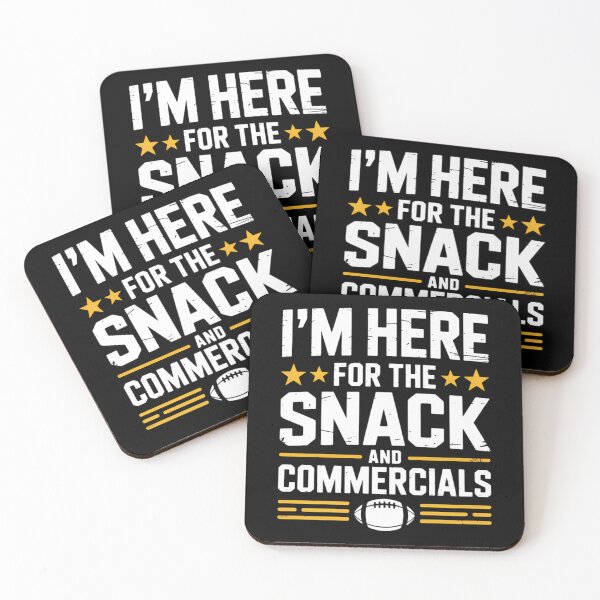 Item preview, I'm Here For The Snack And Commercials Football Bowl designed and sold by HellD3vil-Art.