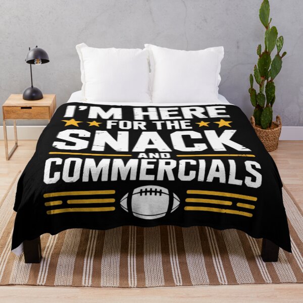 Item preview, I'm Here For The Snack And Commercials Football Bowl designed and sold by HellD3vil-Art.