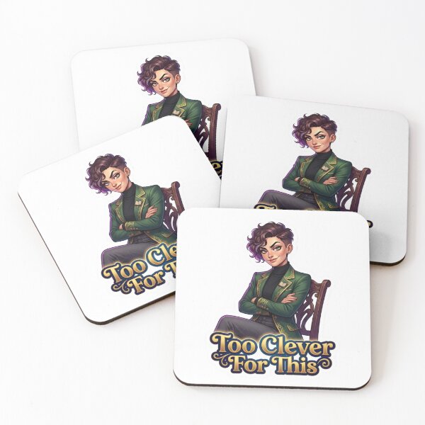Item preview, Too Clever For This - Dark Academia Sticker designed and sold by SHABBOUR.