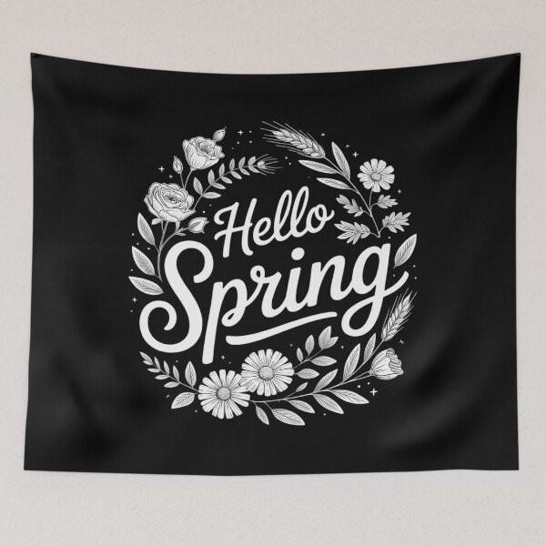 Item preview, Hello Spring Flowers Sunshine Easter Day  designed and sold by HellD3vil-Art.