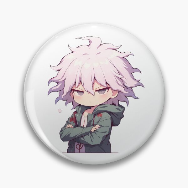 Item preview, Nagito Komaeda Danganronpa Chibi Angry Smug Vibes designed and sold by 108Recordings.