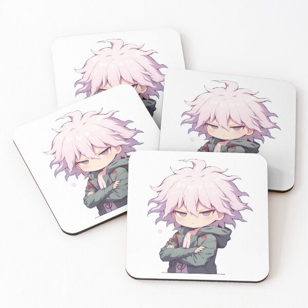 Item preview, Nagito Komaeda Danganronpa Chibi Angry Smug Vibes designed and sold by 108Recordings.