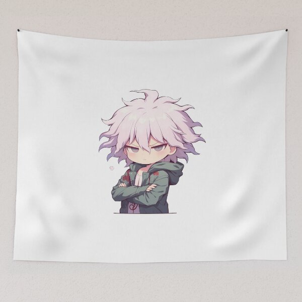 Item preview, Nagito Komaeda Danganronpa Chibi Angry Smug Vibes designed and sold by 108Recordings.