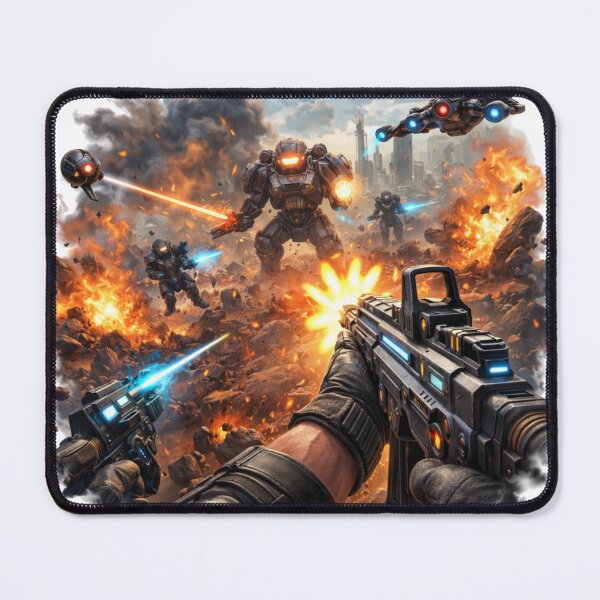 Item preview, Futuristic FPS Battle Chaos – Sci-Fi Warzone Action designed and sold by Ana Gómez.