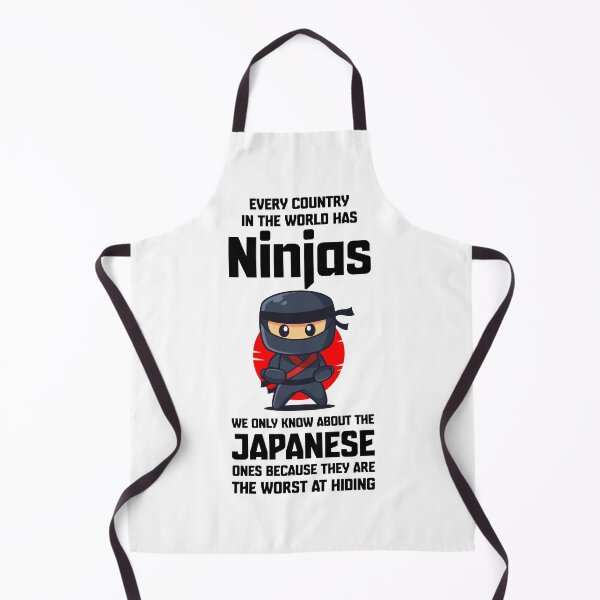 Item preview, Funny Ninja quote – “Every country has ninjas” cartoon Ninja style Japanese meme (on light colors) designed and sold by messy-nessie.