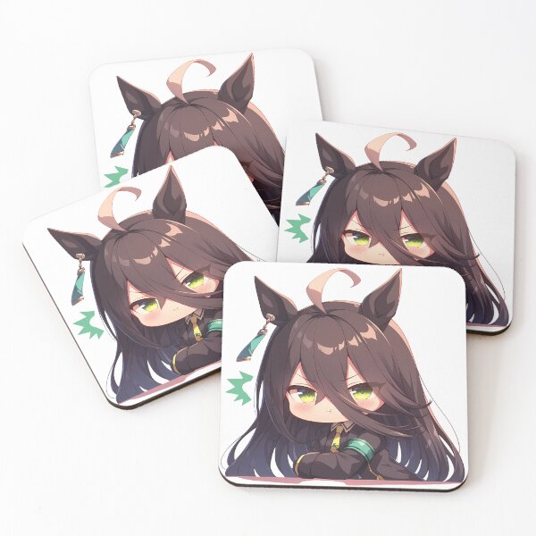 Item preview, Manhattan Cafe Uma Musume Pretty Derby Green Eyes Chibi Attitude designed and sold by 108Recordings.