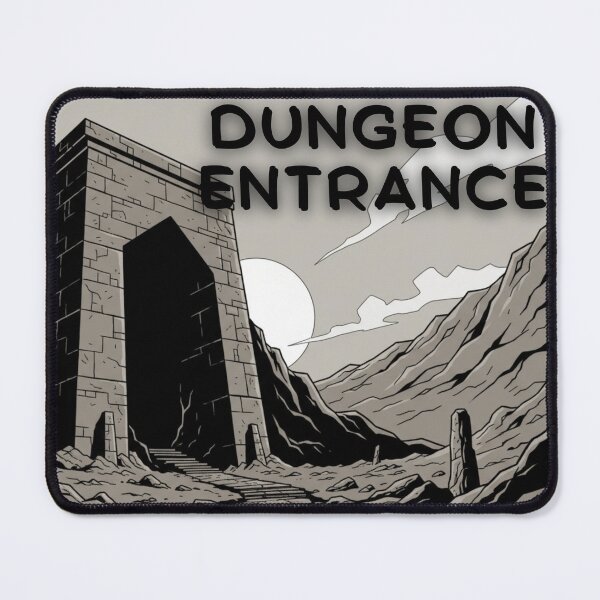 Item preview, Main Entrance Scene to the Dungeon, in a minimalist comic or manga style designed and sold by Gamershop22025.
