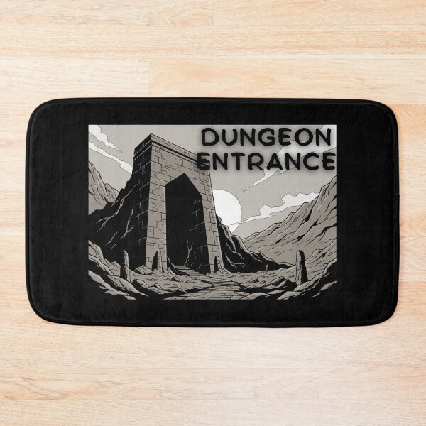 Item preview, Main Entrance Scene to the Dungeon, in a minimalist comic or manga style designed and sold by Gamershop22025.