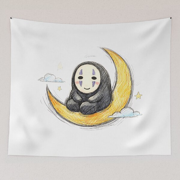 Item preview, NO FACE CRESCENT MOON designed and sold by LIS AND MELIVERSO.
