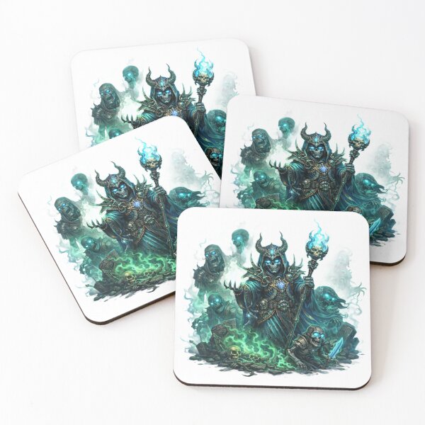 Item preview, Necromancer King – Undead Army Rising Fantasy Art designed and sold by Ana Gómez.