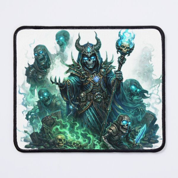 Item preview, Necromancer King – Undead Army Rising Fantasy Art designed and sold by Ana Gómez.