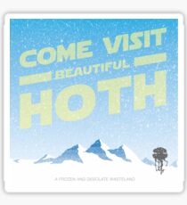 Hoth travel poster Sticker