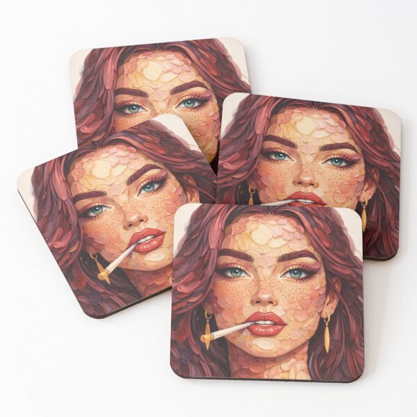 Item preview, Floral Face Woman – Artistic Aesthetic Portrait with Bold Feminine Energy designed and sold by Aura.Creative.