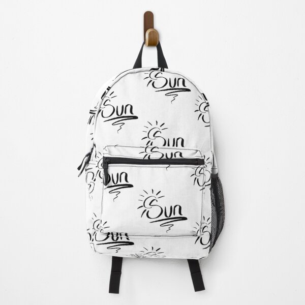 Item preview, Bold Sun Graphic - Black Brush Lettering on White designed and sold by TheArtOfTreble.