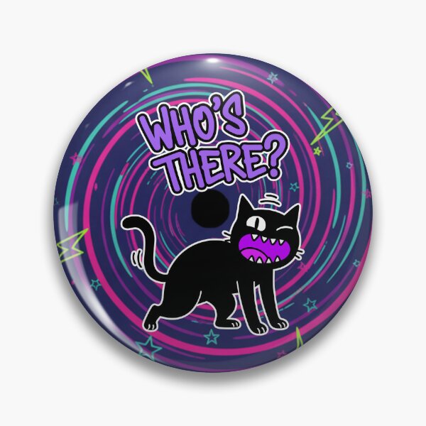 Item preview, Who's There? Startled Black Cat Cartoon designed and sold by Taridesign.