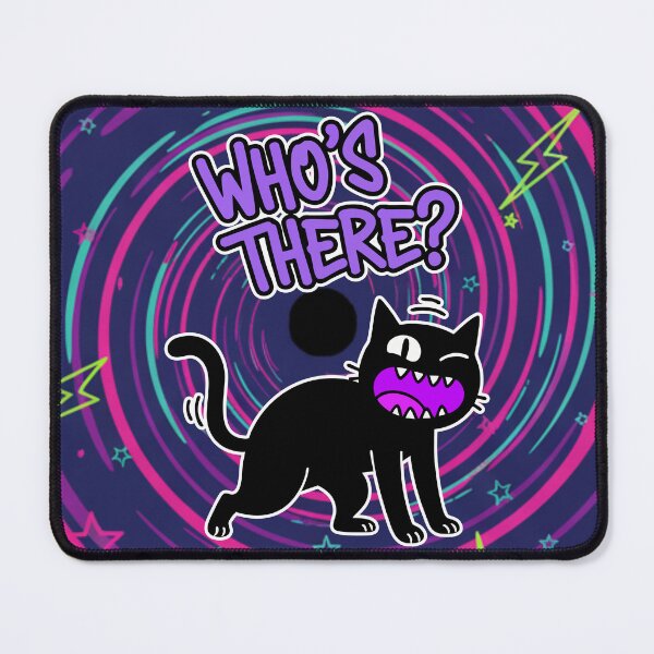Item preview, Who's There? Startled Black Cat Cartoon designed and sold by Taridesign.
