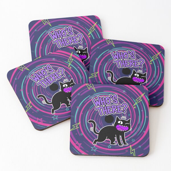 Item preview, Who's There? Startled Black Cat Cartoon designed and sold by Taridesign.