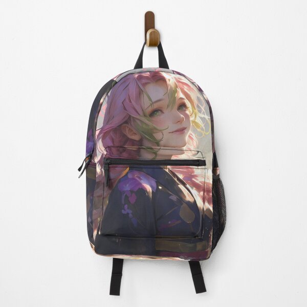 Item preview, Mitsuri Kanroji Demon Slayer Soft Pink Green Spring Portrait designed and sold by 108Recordings.