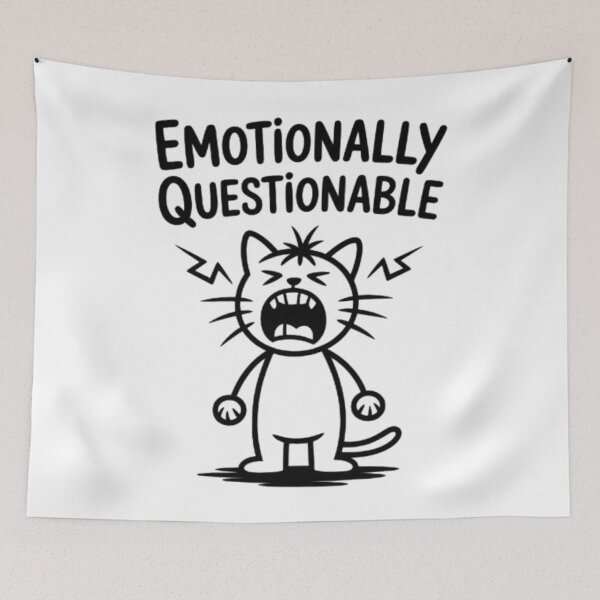 Item preview, Emotionally Questionable Cat Chaos designed and sold by NewUSShop.