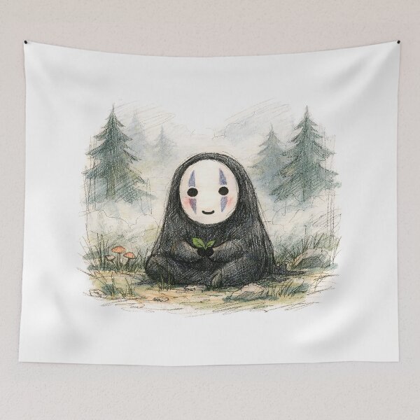 Item preview, NO FACE FOGGY FOREST designed and sold by LIS AND MELIVERSO.