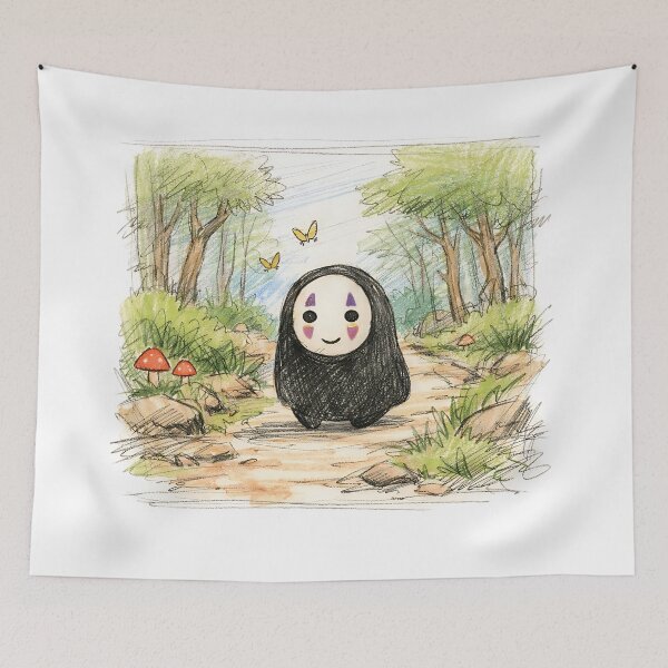 Item preview, NO FACE FOREST PATH designed and sold by LIS AND MELIVERSO.