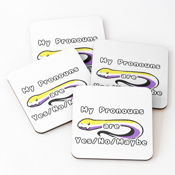 Item preview, Nonbinary -- My Pronouns Yes/No/Maybe designed and sold by Marymae-bubble.