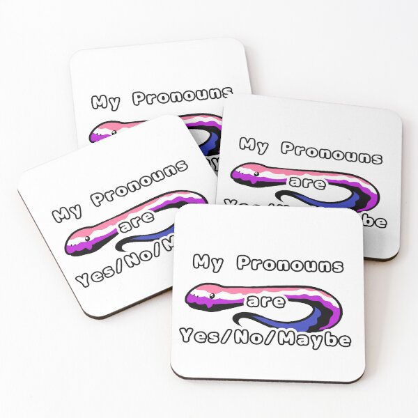 Item preview, Genderfluid -- My Pronouns Yes/No/Maybe designed and sold by Marymae-bubble.