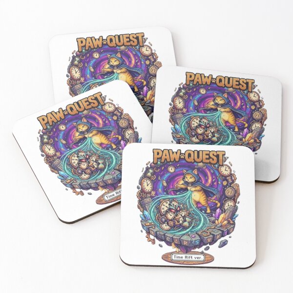 Item preview, Paw Quest Time Rift Mage Cat – Pixel RPG Magic Battle Adventure designed and sold by PawMic.