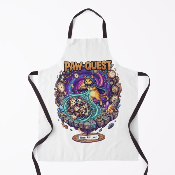 Item preview, Paw Quest Time Rift Mage Cat – Pixel RPG Magic Battle Adventure designed and sold by PawMic.