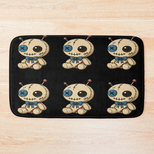 Item preview, Voodoo Doll with Blue Bow and Pins designed and sold by Ecosetereos.