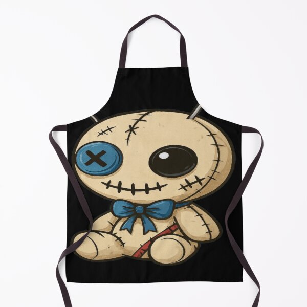 Item preview, Voodoo Doll with Blue Bow and Pins designed and sold by Ecosetereos.