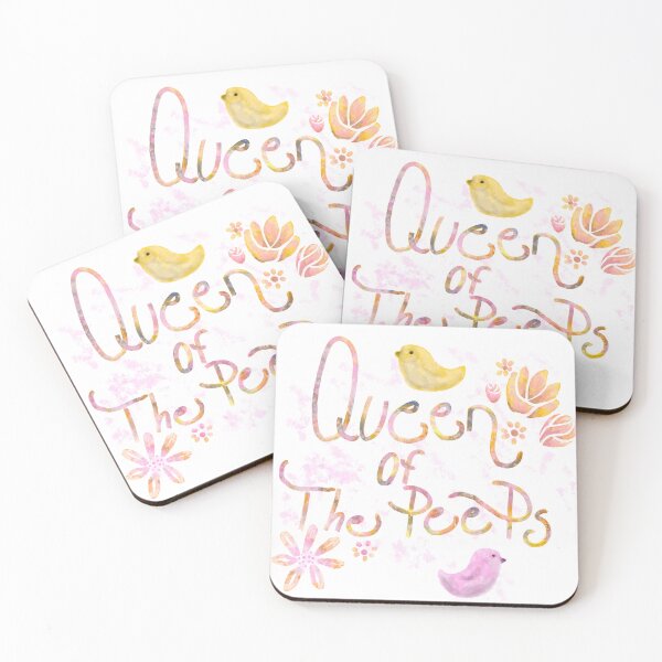 Item preview, Queen of the peeps easter watercolor graphic design with flowers designed and sold by Sunflowerstudio1.