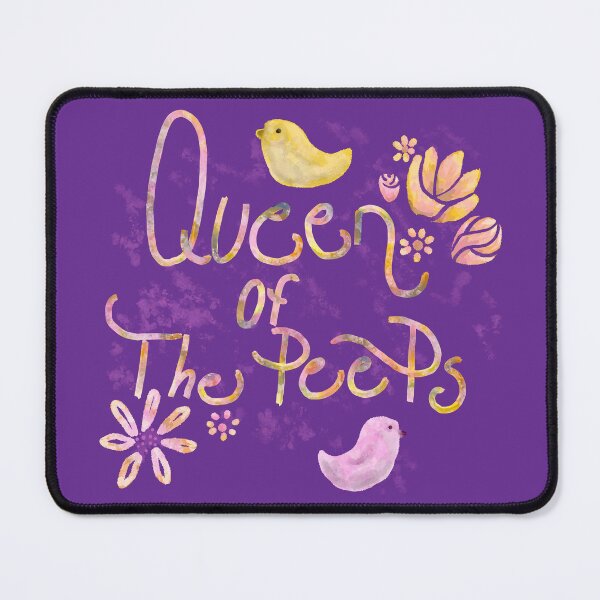 Item preview, Queen of the peeps easter watercolor graphic design with flowers designed and sold by Sunflowerstudio1.