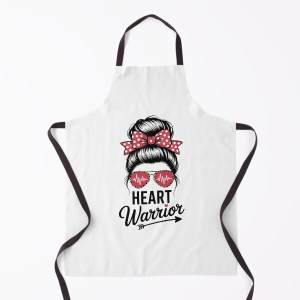 Item preview, Heart Warrior Messy Bun Go Red - Heart Disease Awareness designed and sold by HellD3vil-Art.