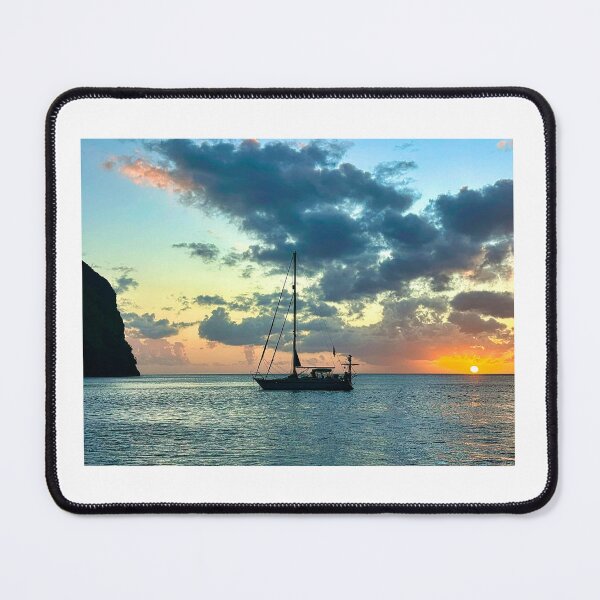 Item preview, Fatu Hiva Sunset with Sailboat designed and sold by Sailmates Reflections.